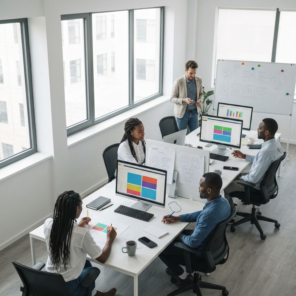 Content Factory team working together